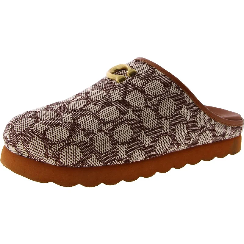 Women's Glitter - Embellished Ballet Flats in Silver for a Sparkly Party Look Coach Womens Hadley Logo Slip On Mules