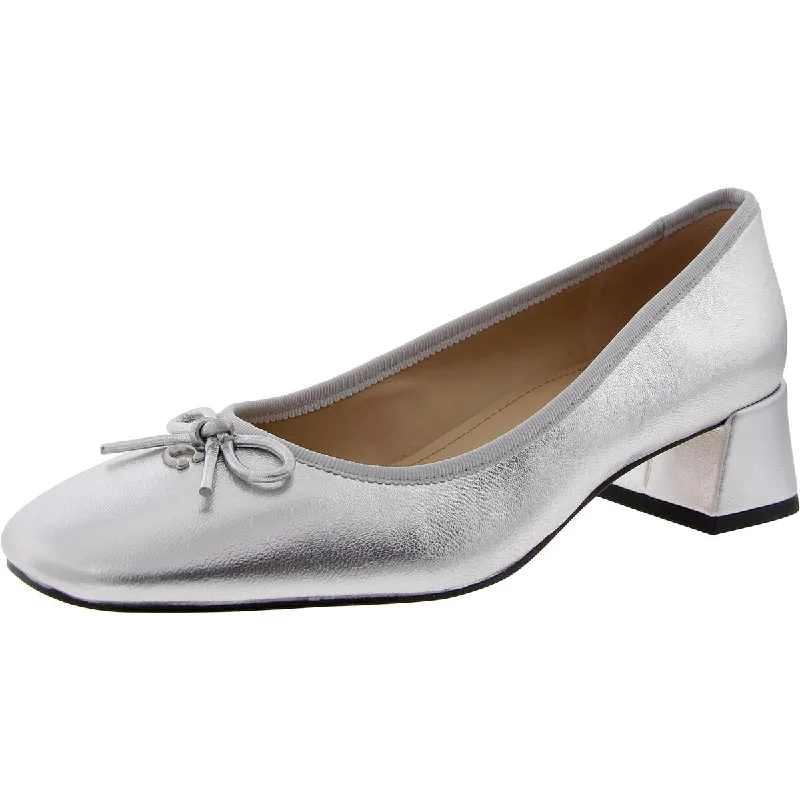 Women's Fur - Lined Ballet Flats in Tan for a Cozy Winter Option Coach Womens CU224 Bow Leather Ballet Flats