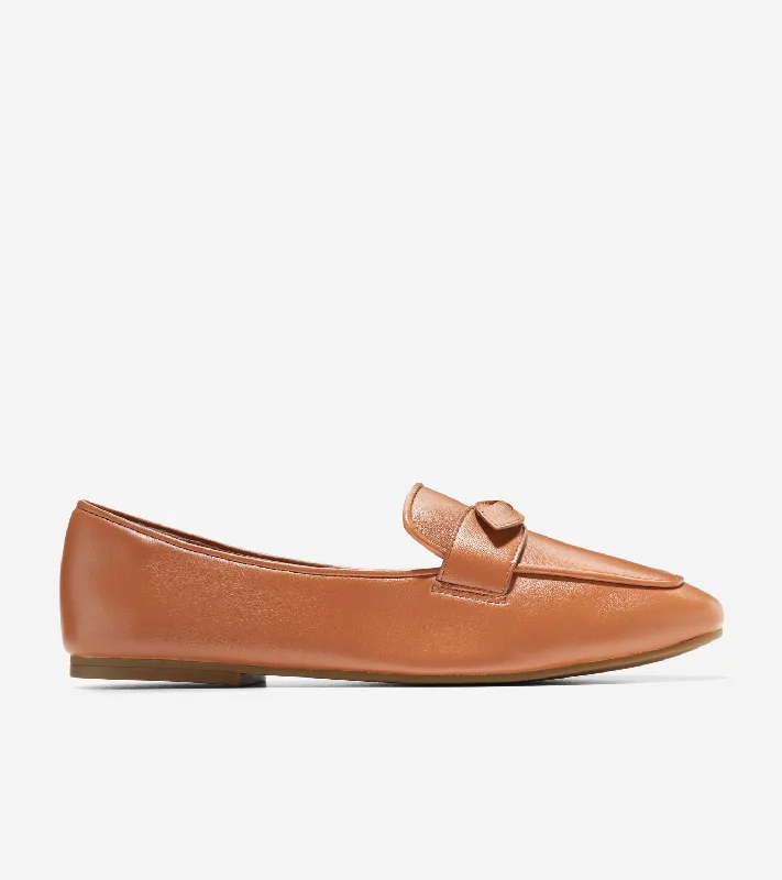 Women's Cashmere - Lined Loafers in Burgundy for Warmth in Winter Women's York Bow Loafer