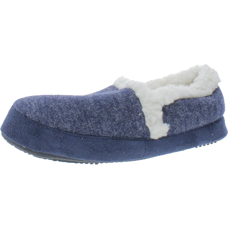 Women's Gel - Cushioned Slippers with a Soft Sole in Blue for All - Day Comfort Women's Gel - Cushioned Slippers with a Soft Sole in Blue for All - Day Comfort Isotoner Womens BHFO Fur Lined Casual Loafer Slippers