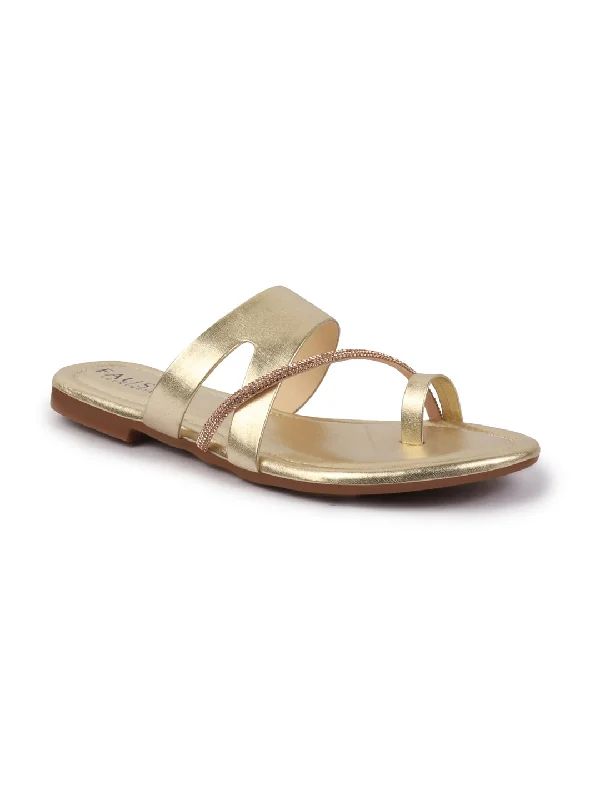 Women's Leather Slippers with a Hand - Stitched Design in Burgundy for Durability Women's Leather Slippers with a Hand - Stitched Design in Burgundy for Durability Women Gold Glossy Toe Ring Elastic Cross Strap Ethnic Slipper With Cushioned Footbed|Flat Slipper For Party|Festive|Wedding