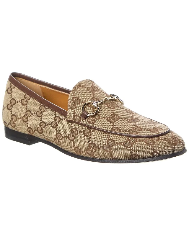 Women's Geometric - Patterned Loafers in Multicolor for a Fashion - Forward Look Gucci Jordaan Gg Canvas Loafer