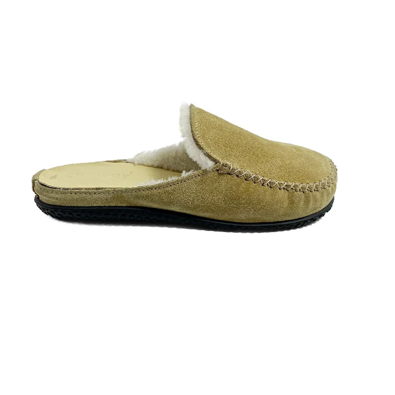 Women's Knitted Cable Pattern Slippers with a Non - Slip Sole in Cream for Indoor Comfort Women's Knitted Cable Pattern Slippers with a Non - Slip Sole in Cream for Indoor Comfort Women's Scuff ESQ Slipper: Sand Suede Women's Knitted Cable Pattern Slippers with a Non - Slip Sole in Cream for Indoor Comfort Women's Knitted Cable Pattern Slippers with a Non - Slip Sole in Cream for Indoor Comfort Women's Scuff ESQ Slipper: Sand Suede