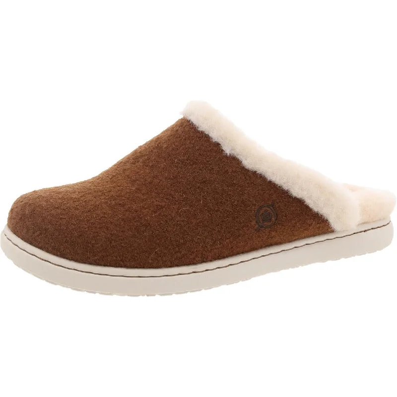 Women's Ballet Flat - Style Slippers with a Rhinestone Embellishment in Silver for a Glamorous Touch Women's Ballet Flat - Style Slippers with a Rhinestone Embellishment in Silver for a Glamorous Touch Born Womens ZOE Faux Fur Wool Slide Slippers