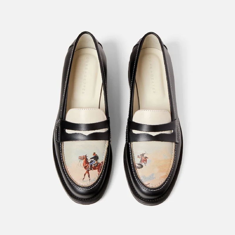 Women's Embroidered Floral Pattern Loafers in Beige for a Spring - Inspired Outfit Wilde Advanced Guard Penny Loafer - Women's