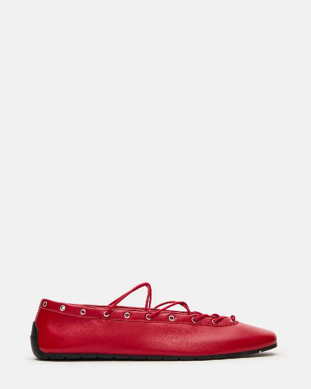 Women's Glitter - Embellished Loafers in Silver for a Sparkly Party Look POINTE RED LEATHER