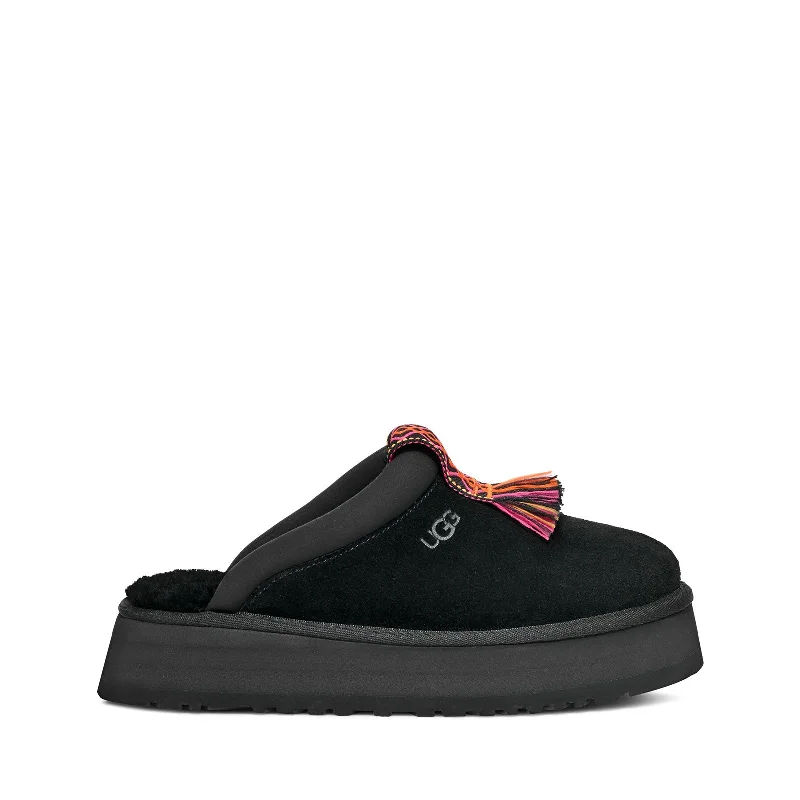 Women's Leather Slippers with a Hand - Stitched Design in Burgundy for Durability Women's Leather Slippers with a Hand - Stitched Design in Burgundy for Durability UGG Women's TAZZLE Slipper, Black