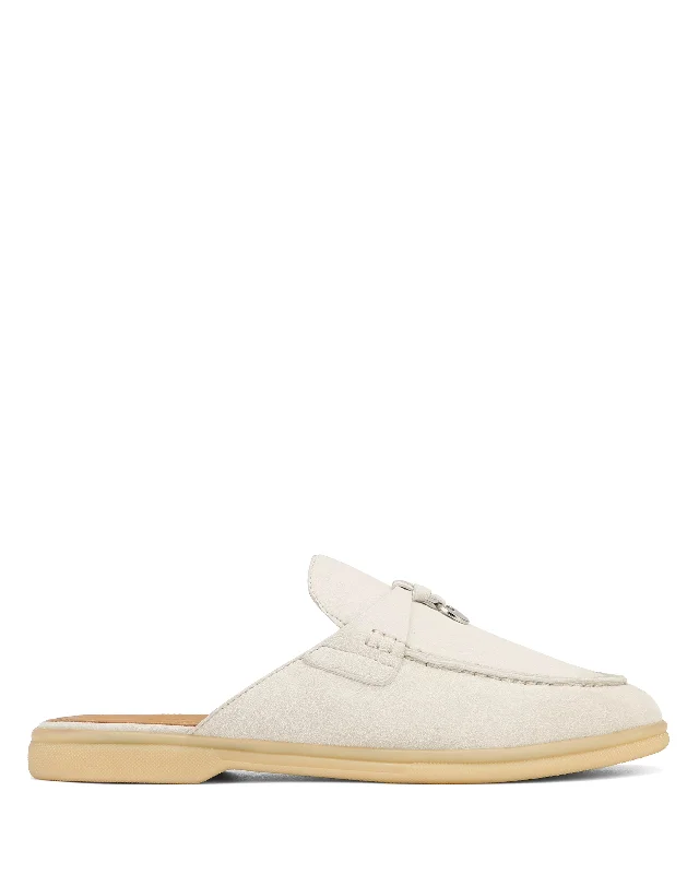 Women's Memory Foam Insole Loafers in Pink for Added Comfort Jessie Off White Suede