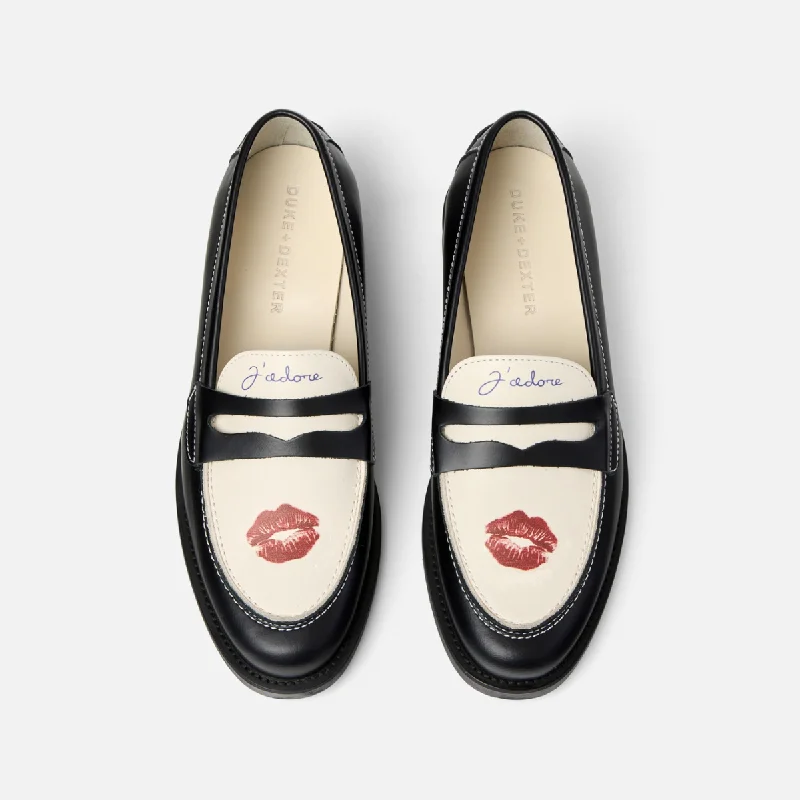 Women's Premium Leather Tassel Loafers in Dark Brown for a Classic Office Look Wilde Kiss Penny Loafer - Women's