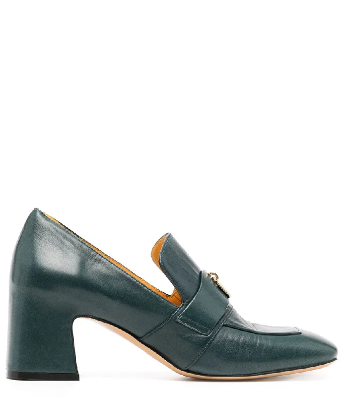 Women's Memory Foam Insole Loafers in Pink for Added Comfort Teal Leather Lock Heel Loafer Women's Memory Foam Insole Loafers in Pink for Added Comfort Teal Leather Lock Heel Loafer