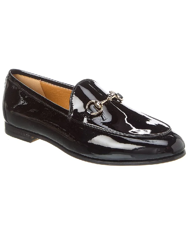 Women's Cashmere - Lined Loafers in Burgundy for Warmth in Winter Gucci Jordaan Patent Loafer