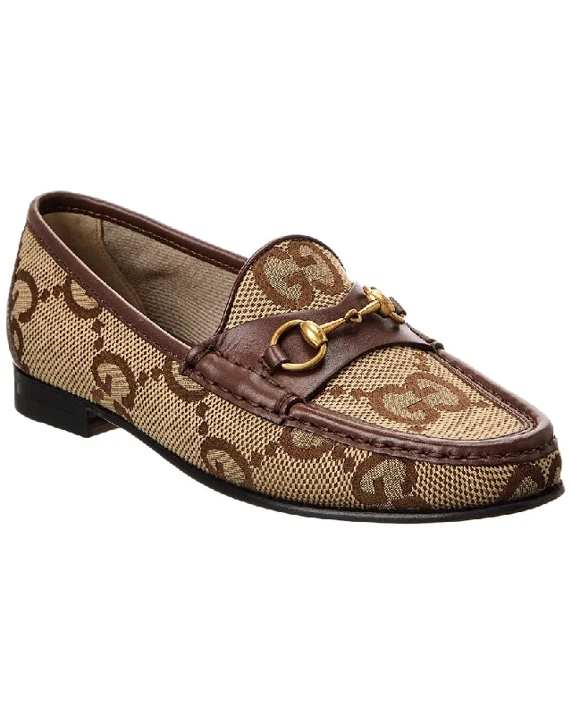 Women's Geometric - Patterned Loafers in Multicolor for a Fashion - Forward Look Gucci Maxi Gg Canvas & Leather Loafer