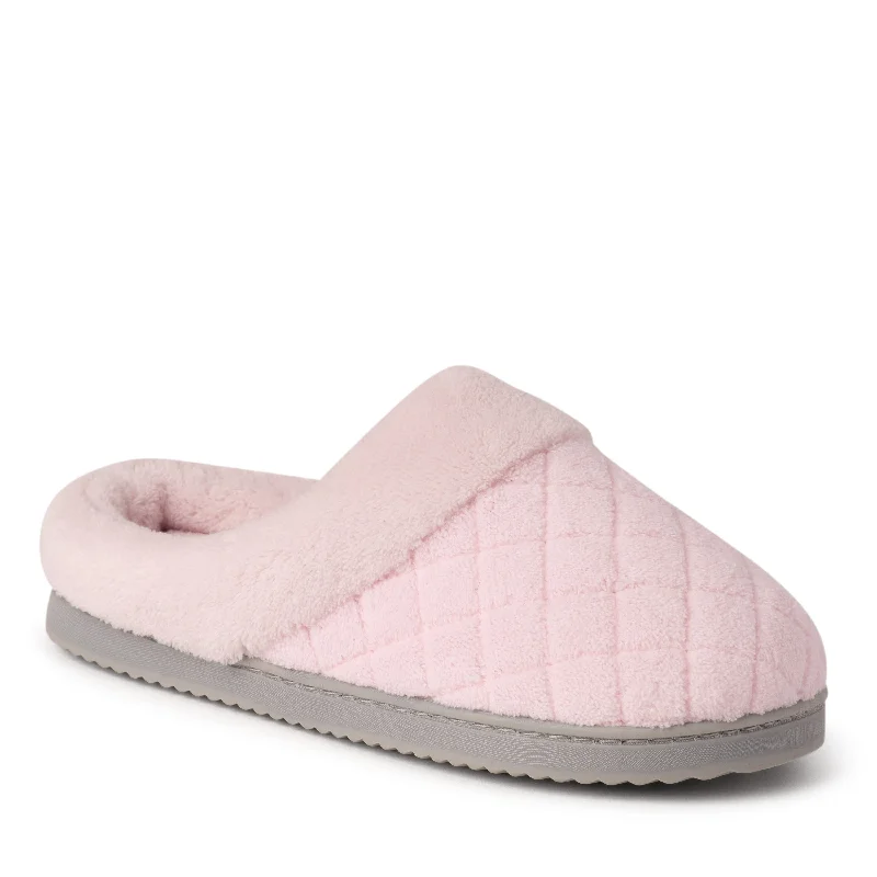 Women's Leather Slippers with a Hand - Stitched Design in Burgundy for Durability Dearfoams Women's Libby Quilted Terry Clog Slipper Women's Leather Slippers with a Hand - Stitched Design in Burgundy for Durability Dearfoams Women's Libby Quilted Terry Clog Slipper