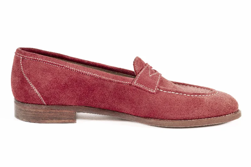 Women's Metallic Foil - Finish Loafers in Gold for a Glamorous Night Out WOMAN LOAFER WITH PENNY STRAP SUEDE LEATHER