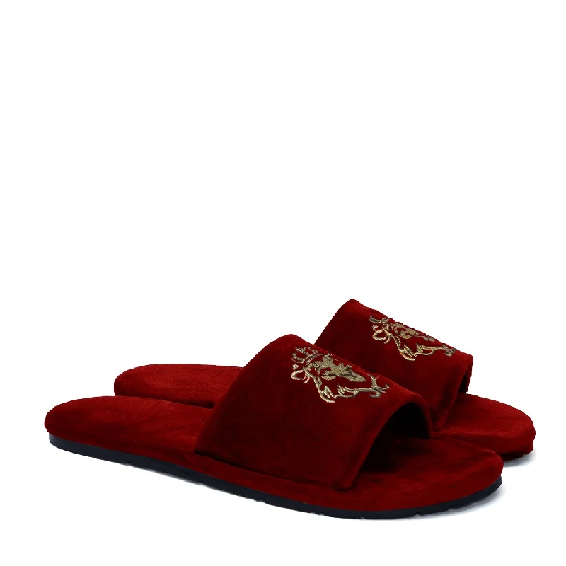 Women's Shearling Lined Slippers with a Fleece Upper in Tan for Ultimate Warmth Women's Shearling Lined Slippers with a Fleece Upper in Tan for Ultimate Warmth Lioness Maroon Two Tone Full Velvet Women Slippers By Brune & Bareskin