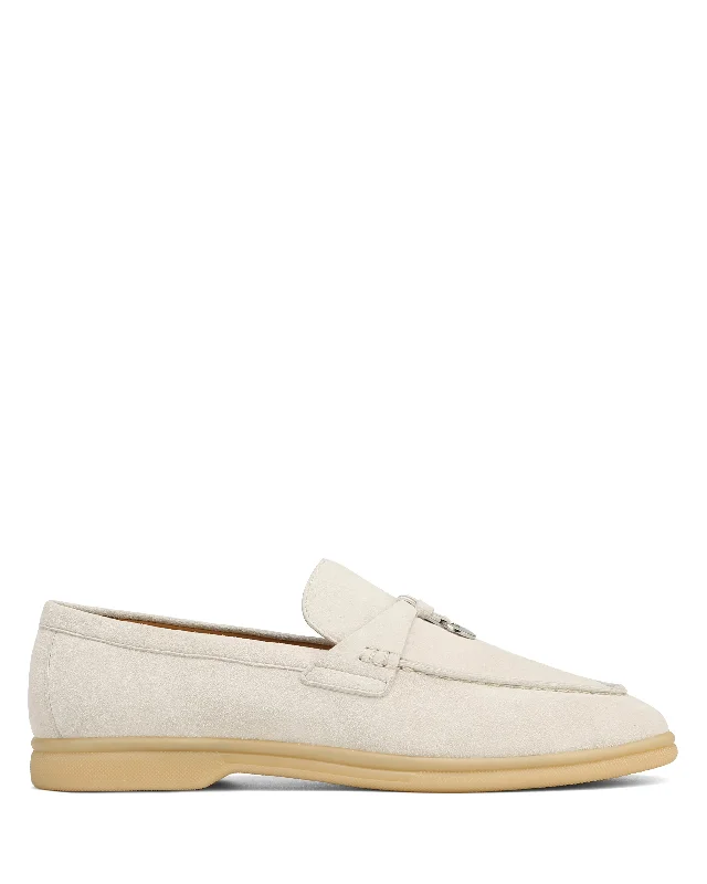 Women's Bow - Embellished Loafers in Red for a Feminine Touch Jamie Off White Suede