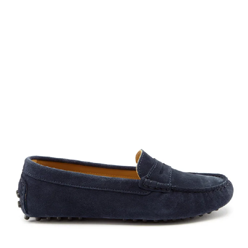 Women's Bow - Embellished Loafers in Red for a Feminine Touch Women's Penny Driving Loafers, navy blue suede Women's Bow - Embellished Loafers in Red for a Feminine Touch Women's Penny Driving Loafers, navy blue suede