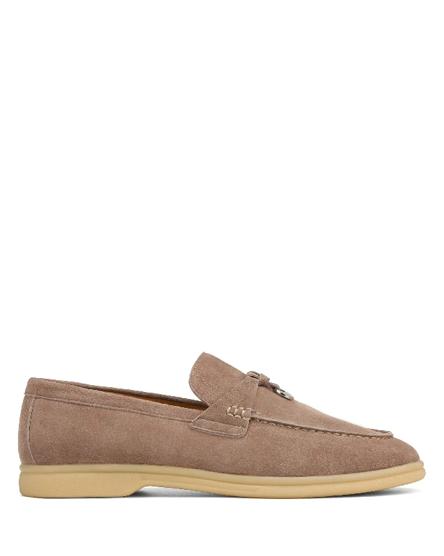 Women's Fur - Lined Loafers in Tan for a Cozy Winter Option Jamie Fawn Suede