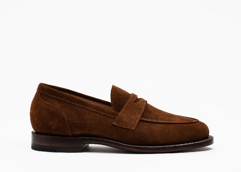 Women's Premium Leather Tassel Loafers in Dark Brown for a Classic Office Look Clara Penny Loafer Bourbon Suede Women's Premium Leather Tassel Loafers in Dark Brown for a Classic Office Look Clara Penny Loafer Bourbon Suede