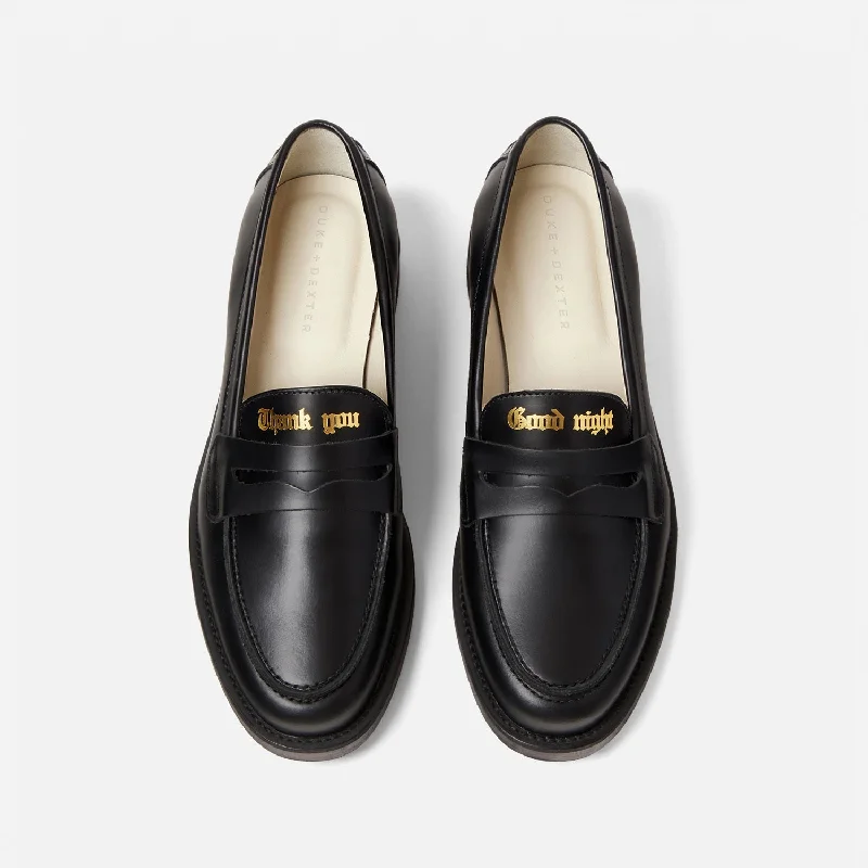 Women's Bow - Embellished Loafers in Red for a Feminine Touch Wilde Thank You, Good Night Penny Loafer - Women's