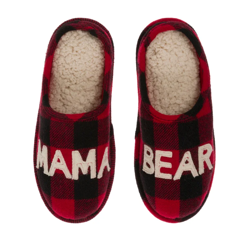 Women's Knitted Cable Pattern Slippers with a Non - Slip Sole in Cream for Indoor Comfort Dearfoams Women's Buffalo Check Mama Bear Clog Slippers Women's Knitted Cable Pattern Slippers with a Non - Slip Sole in Cream for Indoor Comfort Dearfoams Women's Buffalo Check Mama Bear Clog Slippers