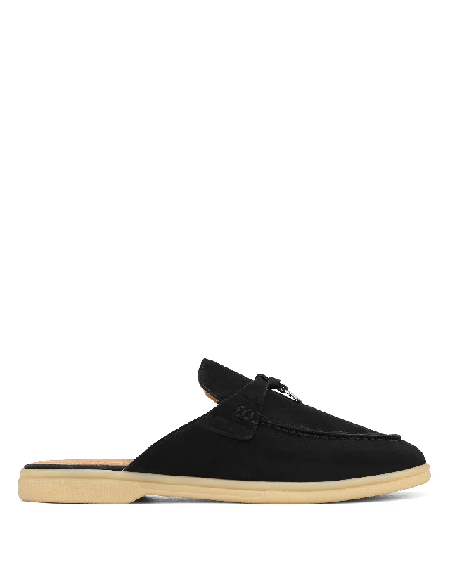 Women's Bow - Embellished Loafers in Red for a Feminine Touch Jessie Black Suede