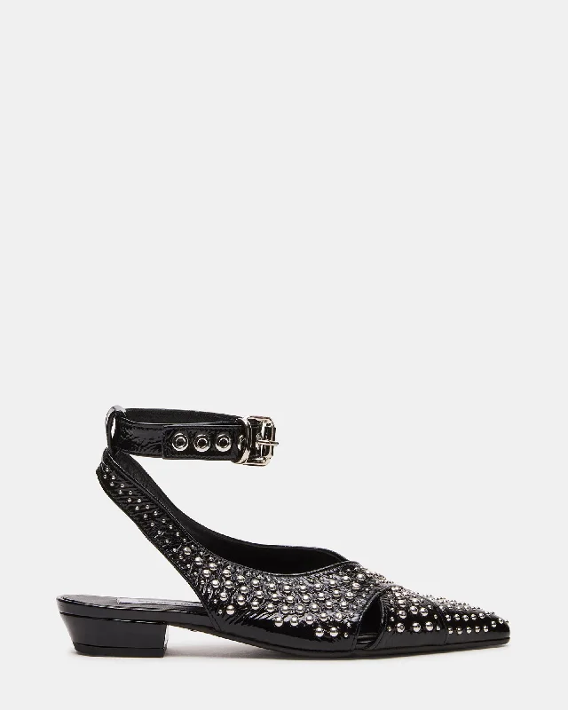 Women's Tassel - Trimmed Loafers with a Low Heel in Olive Green for a Trendy Twist NASH BLACK LEATHER
