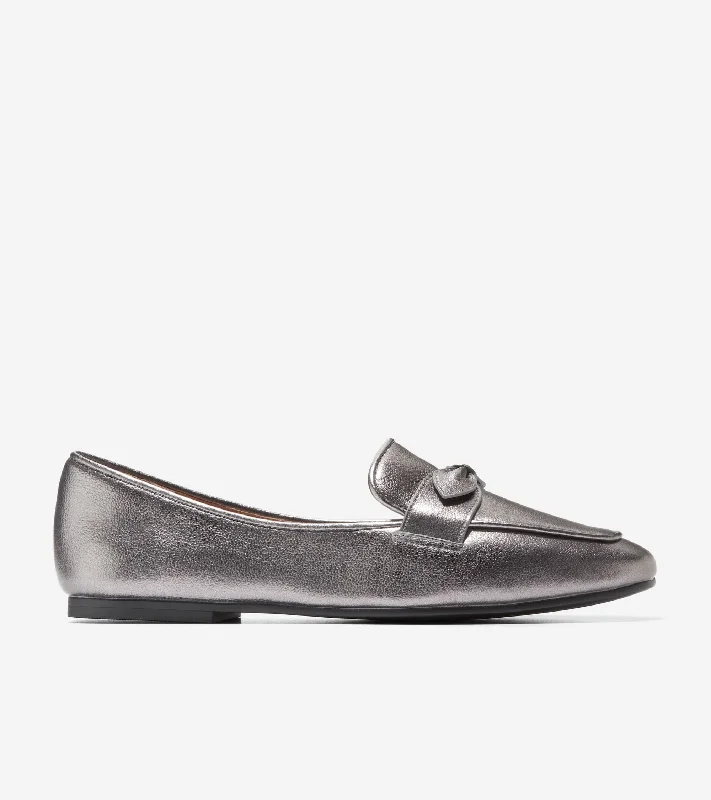 Women's Cashmere - Lined Loafers in Burgundy for Warmth in Winter Women's York Bow Loafer