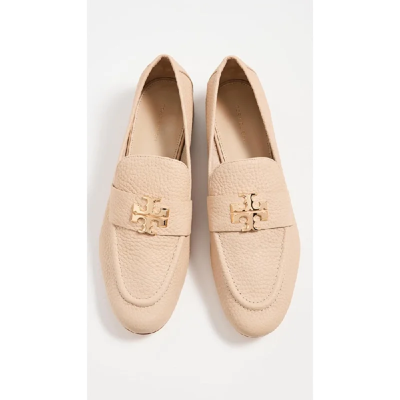 Women's Premium Leather Tassel Loafers in Dark Brown for a Classic Office Look Tory Burch Women's Eleanor Loafers, Sand Stone