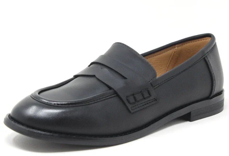 Women's Premium Leather Tassel Loafers in Dark Brown for a Classic Office Look Penny Loafer