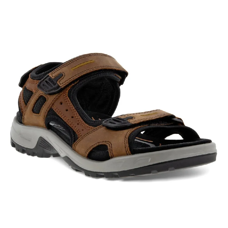 Ecco Men's Yucatan Sandal - Espresso/Cocoa Brown/Black