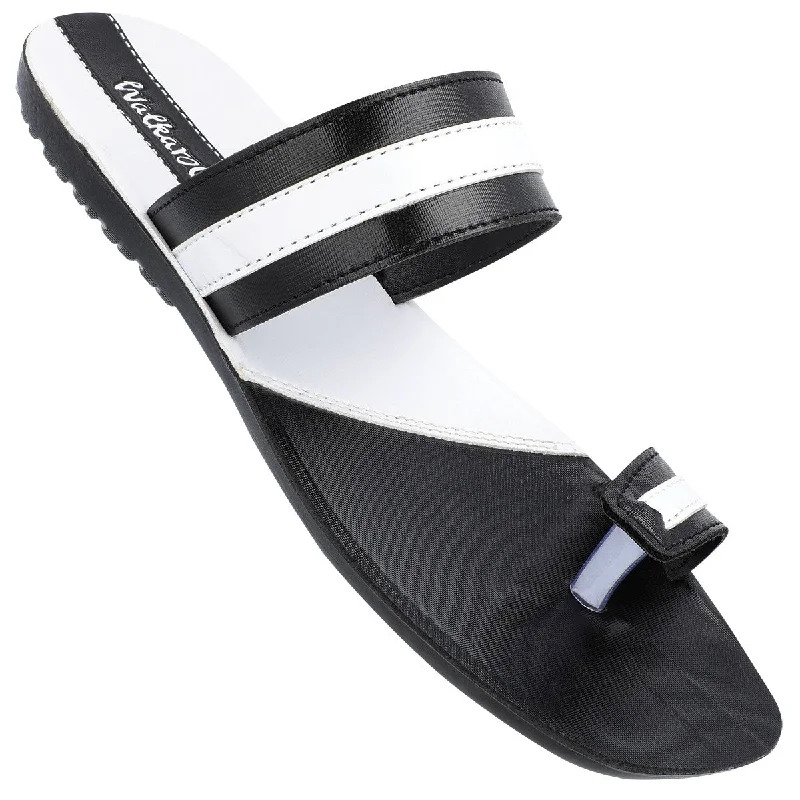 Men's Daily Wear Sandal  - WG1317 Black White