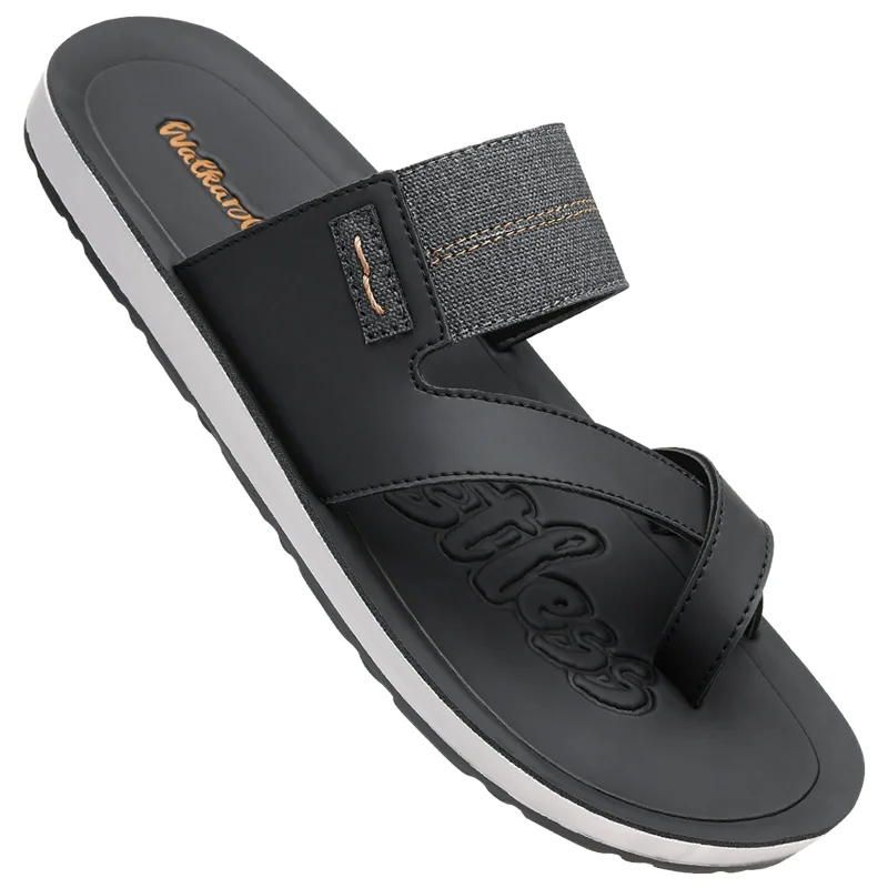 Men's Cross Strap Sandals  - WG5301 Black