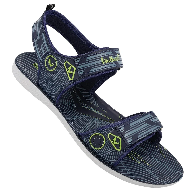 Walkaroo Men Strappy Floater Sandals  - WG5754 Blue