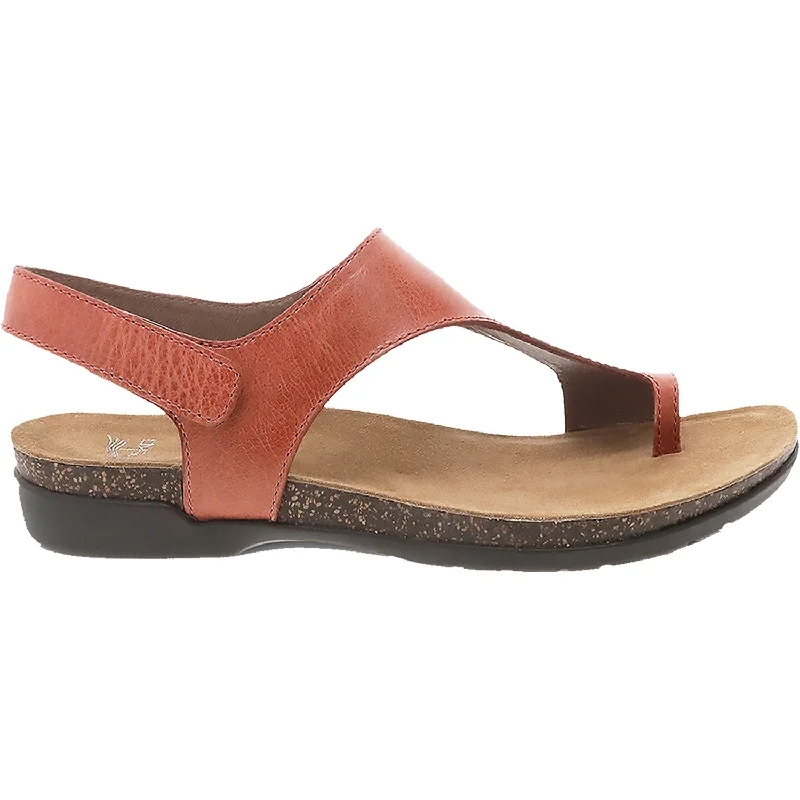 Women's Dansko Reece Orange Waxy Burnished Leather