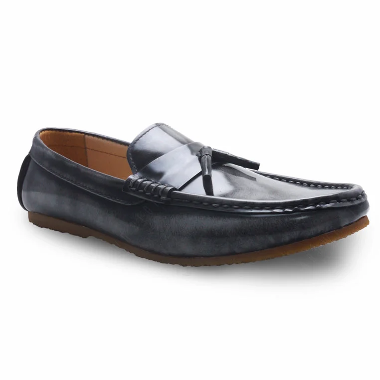 Comfy Tassel Loafer European Brush Off Ash Grey