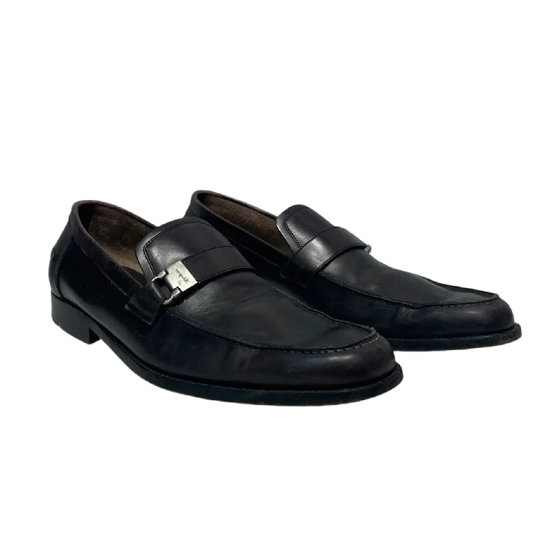 Salvatore Ferragamo/Loafers/US 7.5/Leather/BLK/