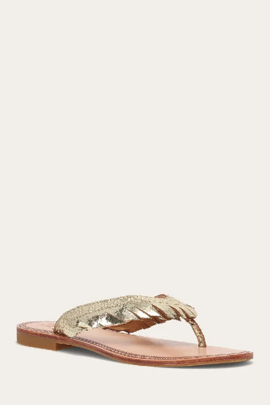 Men's sandals with a wide strap for supportAva Fringe Sandal