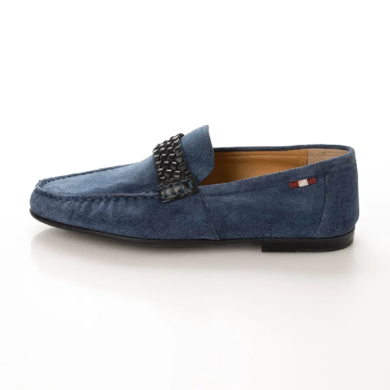 Bally Crusader Men's 6231442 Blue Suede Loafers