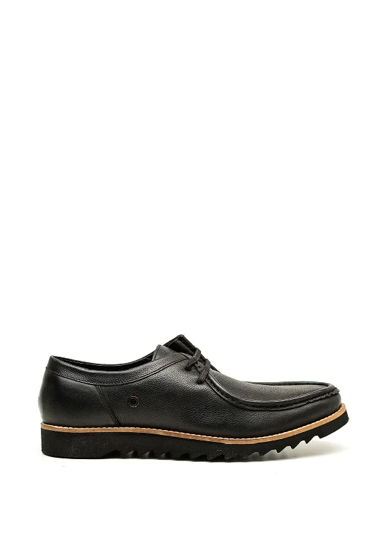 Base London Becker Leather Shoes, Black