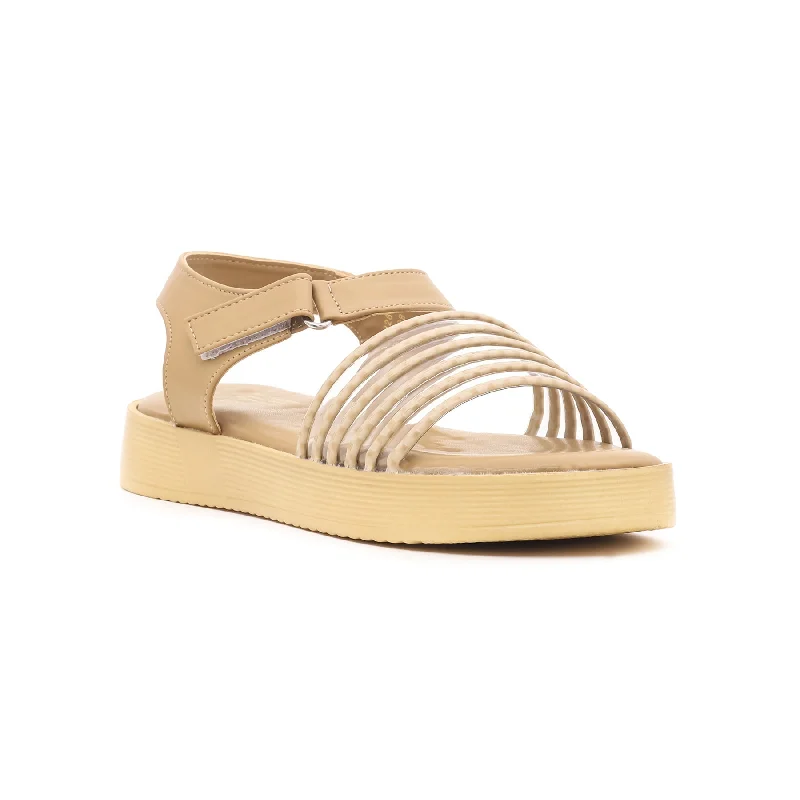 Men's sandals with a durable outer soleBeige Formal Sandal FR5108