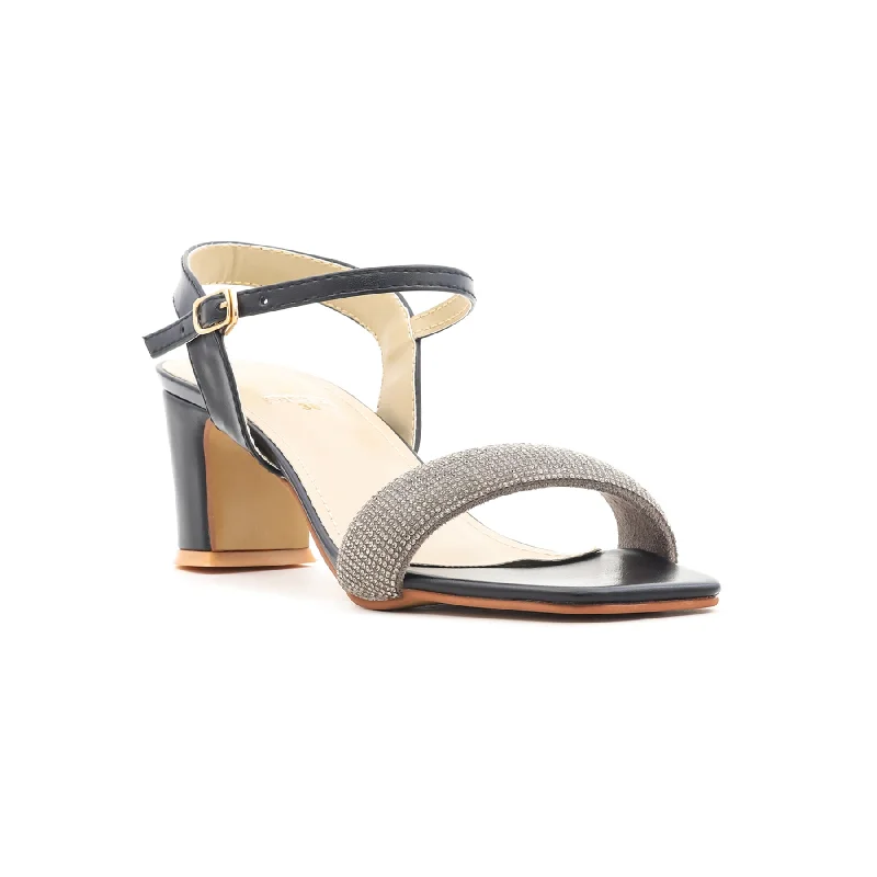 Men's sandals with a toe post designBlack Fancy Sandal FN5431