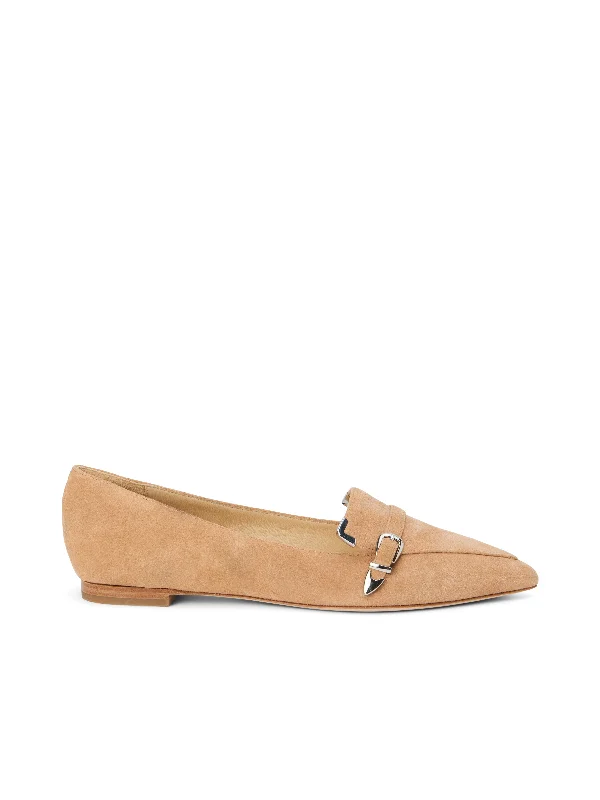Men's loafers with a decorative buckleBrielle Suede Loafer
