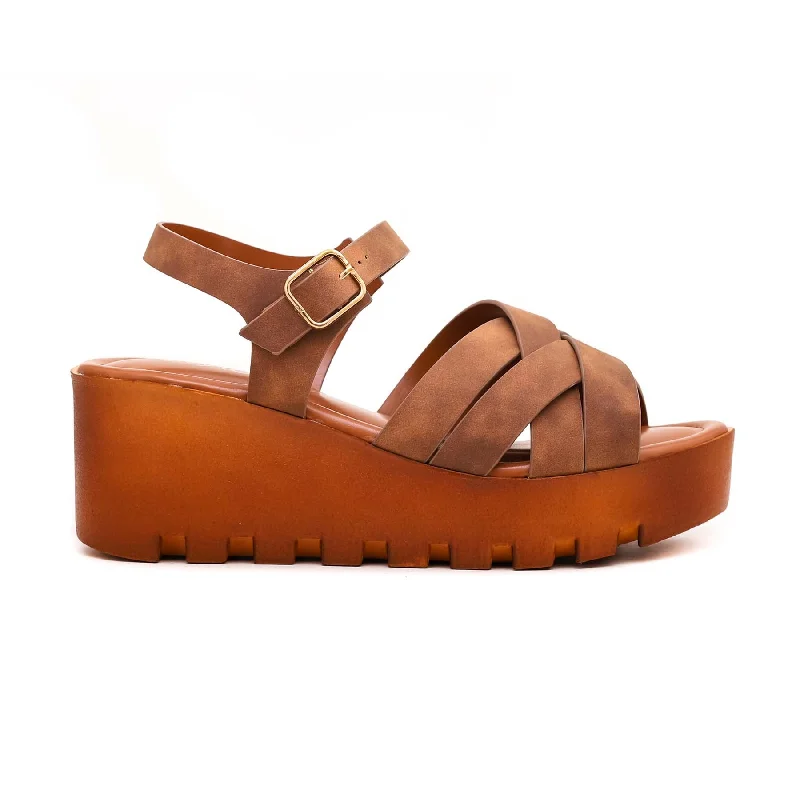 Men's sandals with a shock - absorbing insoleBrown Formal Sandal PU0024