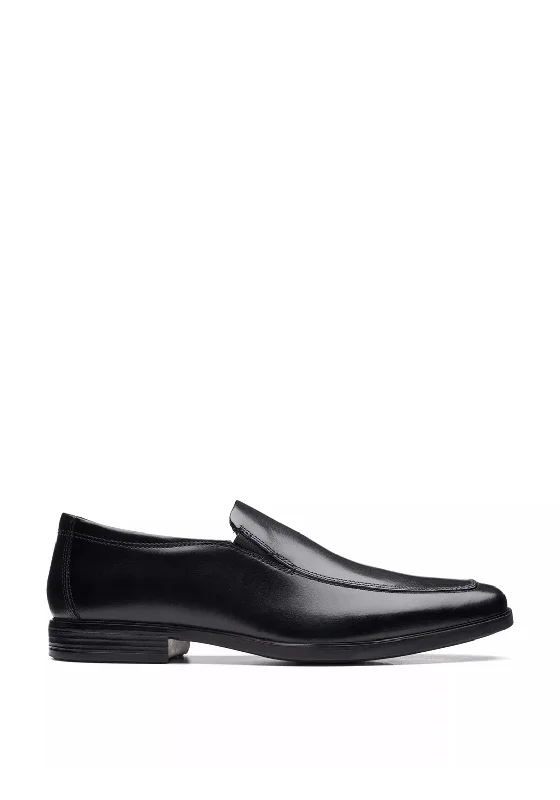 Clarks Howard Edge Slip-On Shoes, Black