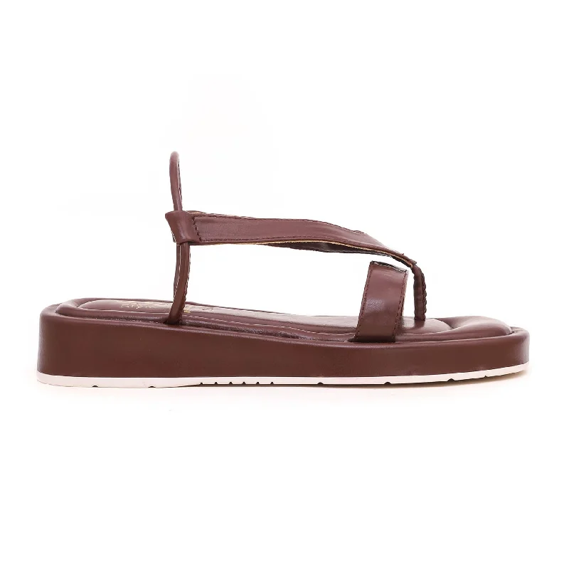 Flip - flop style men's sandals for beach wearCoffee Formal Sandal FR5169