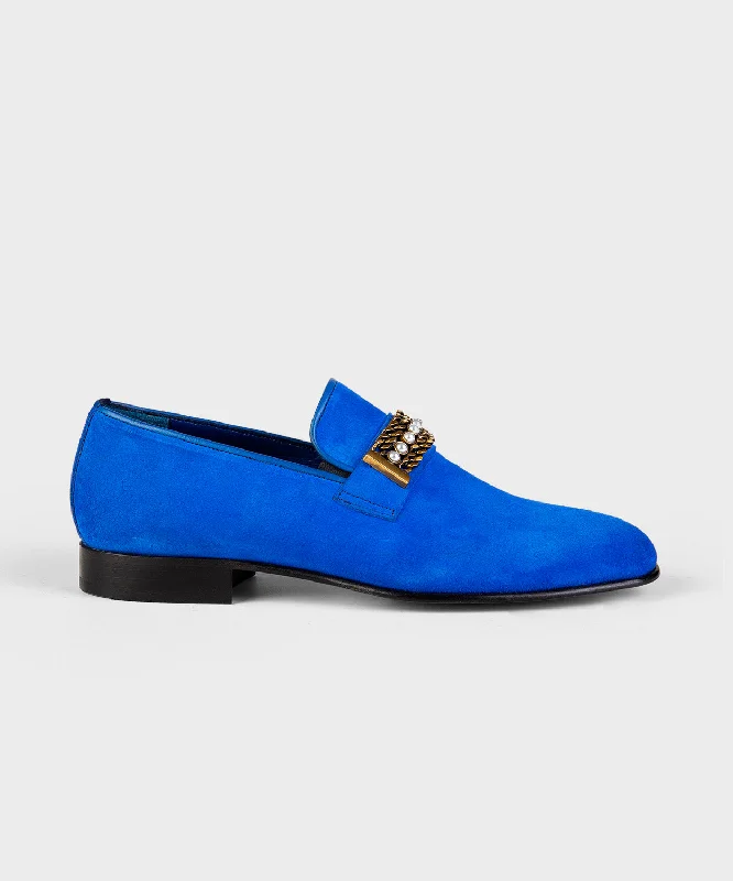 Blue Suede Loafer