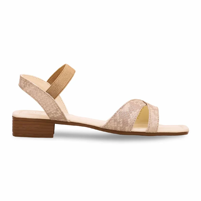 Men's sandals with a pointed toe for a stylish lookCream Formal Sandal FR5284