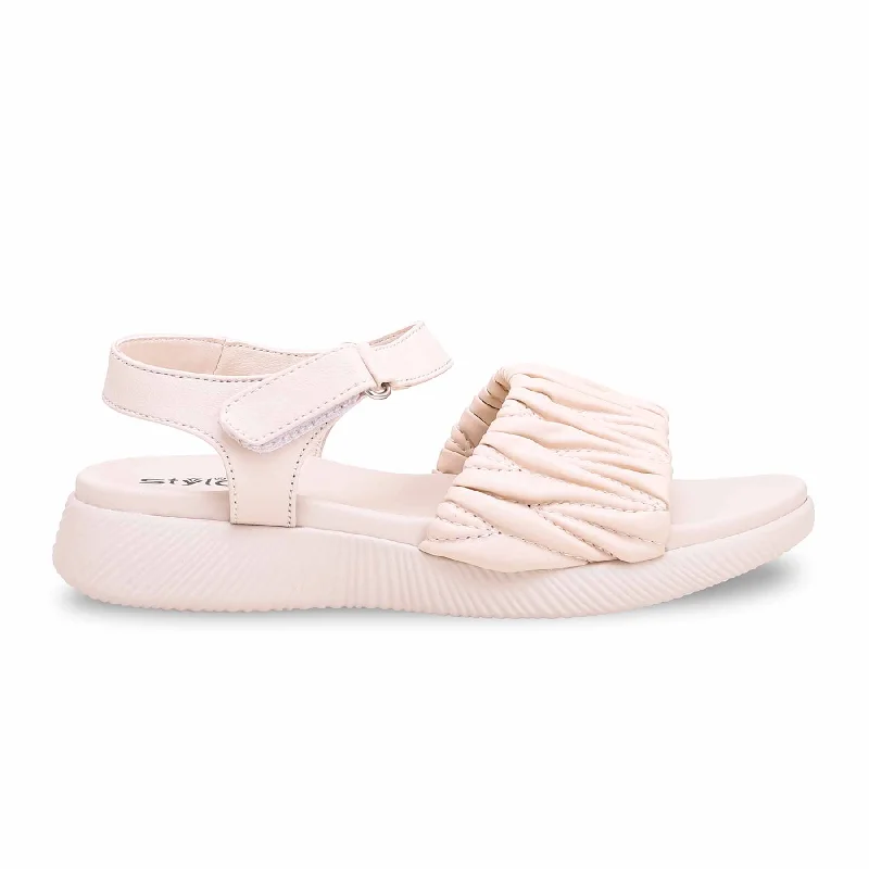 Men's sandals with a pointed toe for a stylish lookCream Formal Sandal PU0295