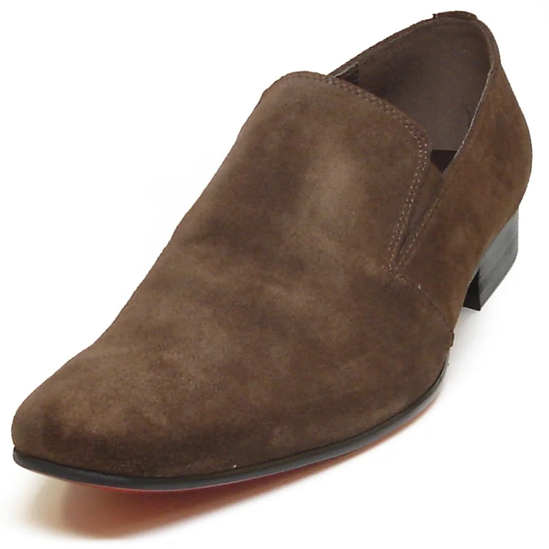 Men's loafers with a stretchy side panel for a better fitFiesso FI-6838 Brown Loafers Men's loafers with a stretchy side panel for a better fitFiesso FI-6838 Brown Loafers